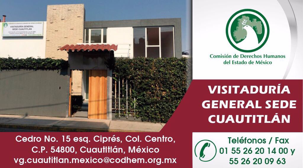 JorgeOlveraG's tweet photo. #LaCodhemCercaDeTi Una de nuestras Visitadurías Generales tiene como sede #Cuautitlán ¡Conócela: https://t.co/cKQvrPOw9M! #DerechosHumanos https://t.co/z86zi9c8jj