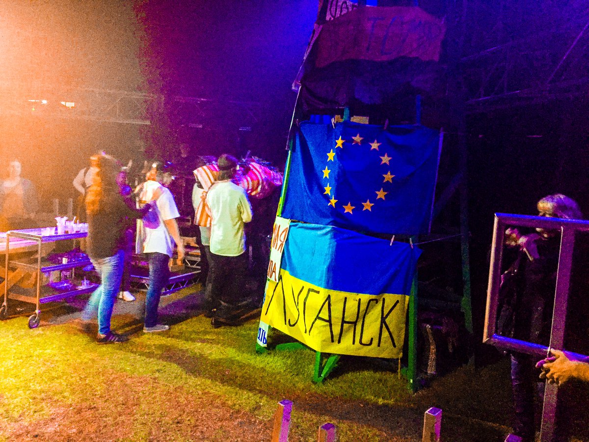 philhessle's tweet photo. #CountingSheepRevolution @RSMUK sponsored Festival tent,Ukrainians must be proud of this #International show #freedomhull most poignant https://t.co/mSspRZ3Hem