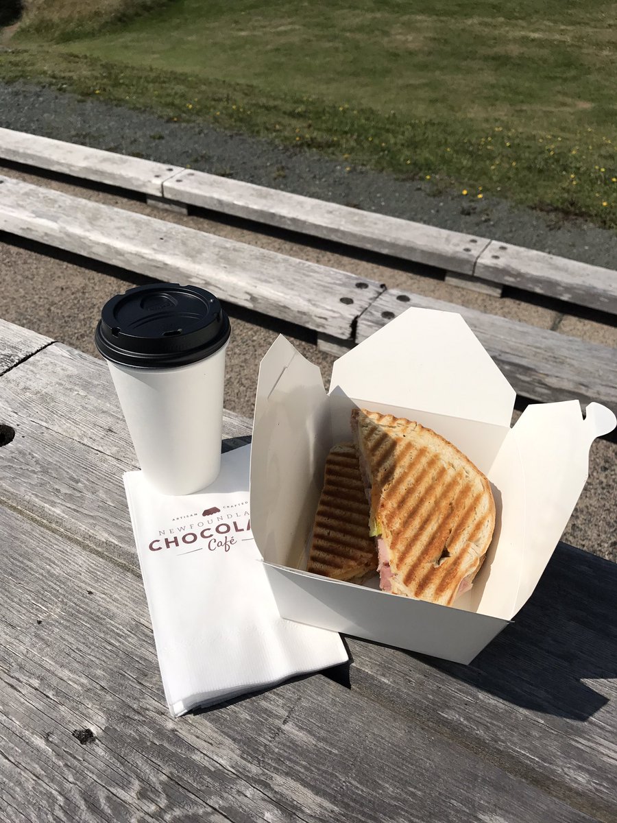 tracymgaudet's tweet photo. Delicious lunch break today while hiking around Signal Hill. Thanks @NLChocolateCo! https://t.co/pGwVWsl4AA