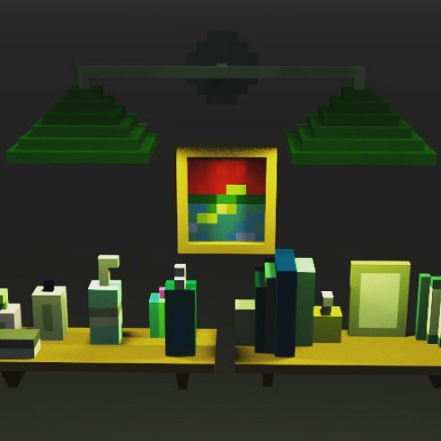 CodyVoxels's tweet photo. Voxel barber shop baby ✂️💈#magicavoxel #voxelart #gamedev #gameart https://t.co/UWSyfwS38T