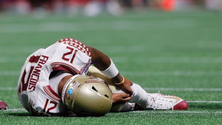 osfsu's tweet photo. FSU quarterback Deondre Francois out for season https://t.co/wug4kqrCfX https://t.co/qY8ysNLmHt
