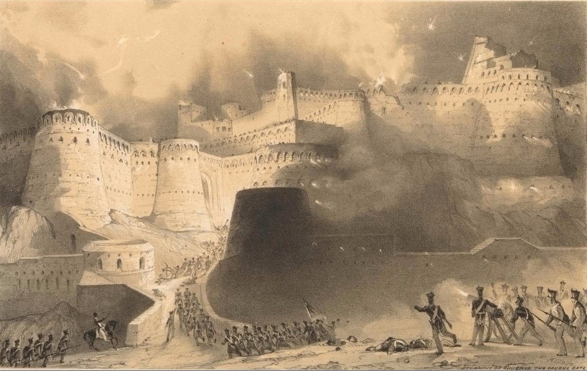 JAJafri's tweet photo. The Storming of the Kabul Gate, #Ghazni, at 2 am, 23 July 1939, from Views of Affghaunistaun by Sir Keith A Jackson https://t.co/4mu59g7qnY https://t.co/9RJkAvTGeU
