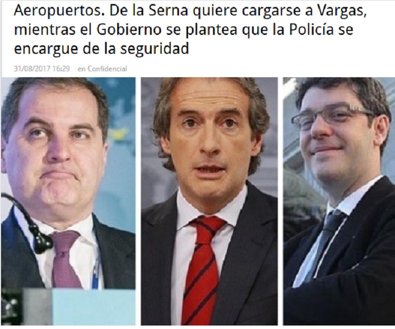CGTAena's tweet photo. Aena Aeropuertos. De la Serna quiere cargarse a Vargas - #expolioAena = PRECARIEDAD LABORAL = HUELGA #Aena
https://t.co/DO8n7m5ATp https://t.co/mQRy8bCTCu