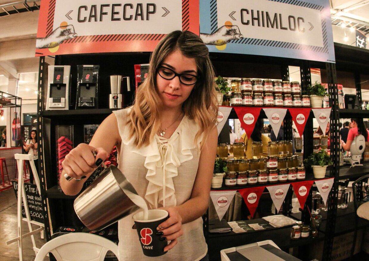 feriapaladar's tweet photo. .@cafecapPY presente en #Paladar con sus máquinas y cápsulas de café. #ComePY https://t.co/Xoazu5yDR4