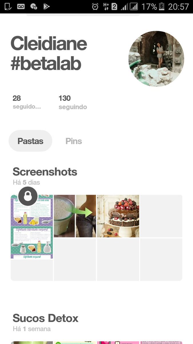 Sigão-me no pinterest