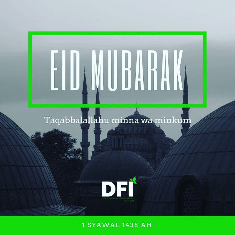 dasofoods's tweet photo. #EidMubarak from all of us at DFI, to all our Muslim followers https://t.co/X8q0HBD152