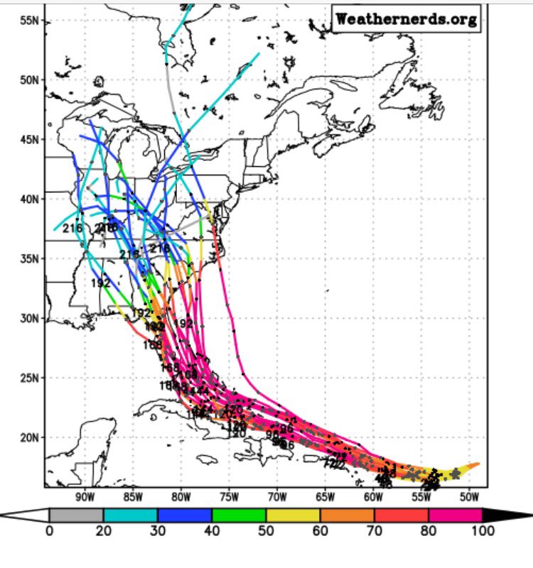 DrewLee9's tweet photo. Irma is starting to get concerning. https://t.co/9amhS92BHO