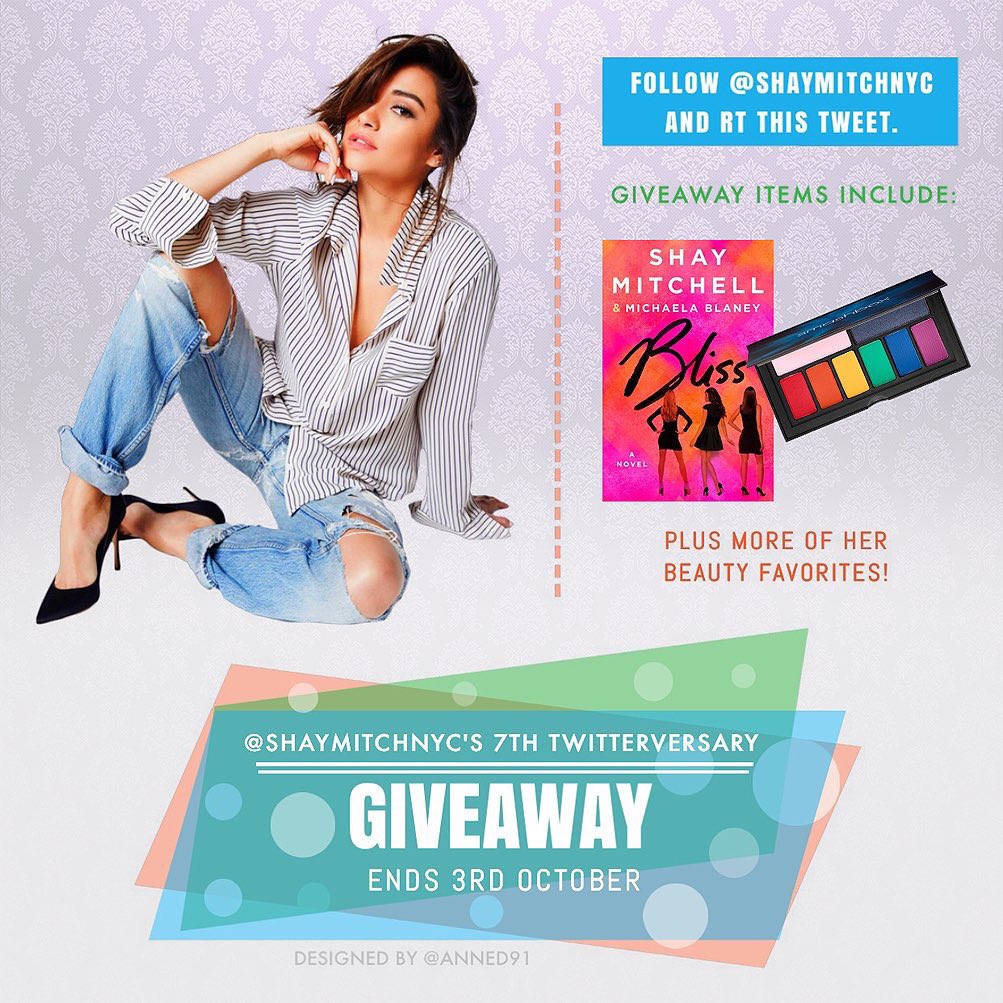 This account turns 7 next month. To celebrate, I'm giving away some items! 

Follow + RT for a chance to WIN!
International #giveaway.