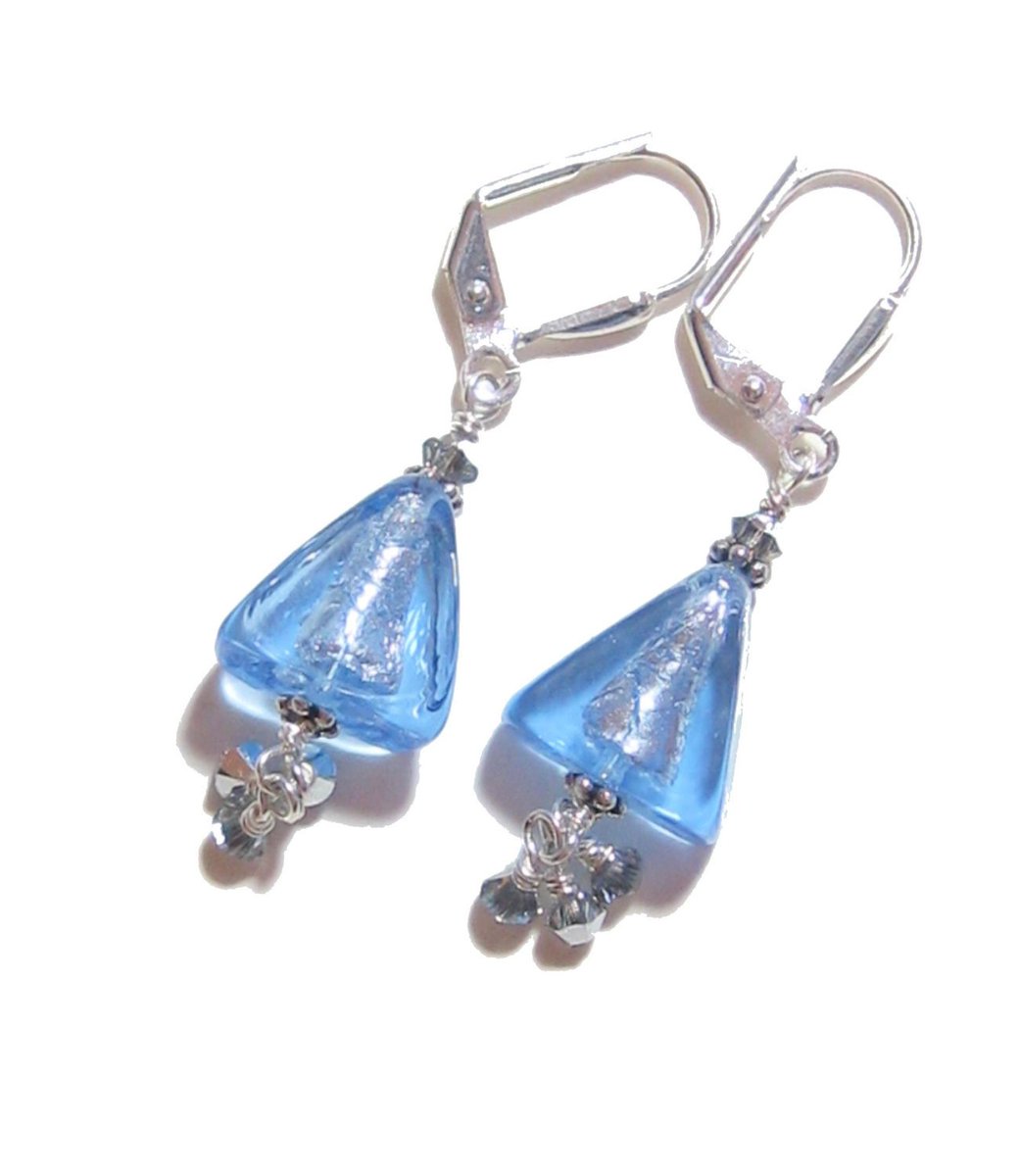 JKCMurano's tweet photo. Murano Glass Blue Triangle Silver Earrings https://t.co/4K6pk5PvoM #fashion #Leverbacks https://t.co/y5Y70aVmt2