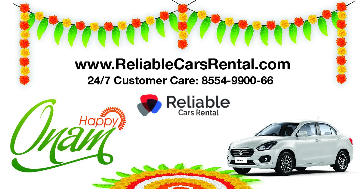 ContactReliable's tweet image. #ReliableCarsRental  wishes everyone a happy #Onam #onam2017