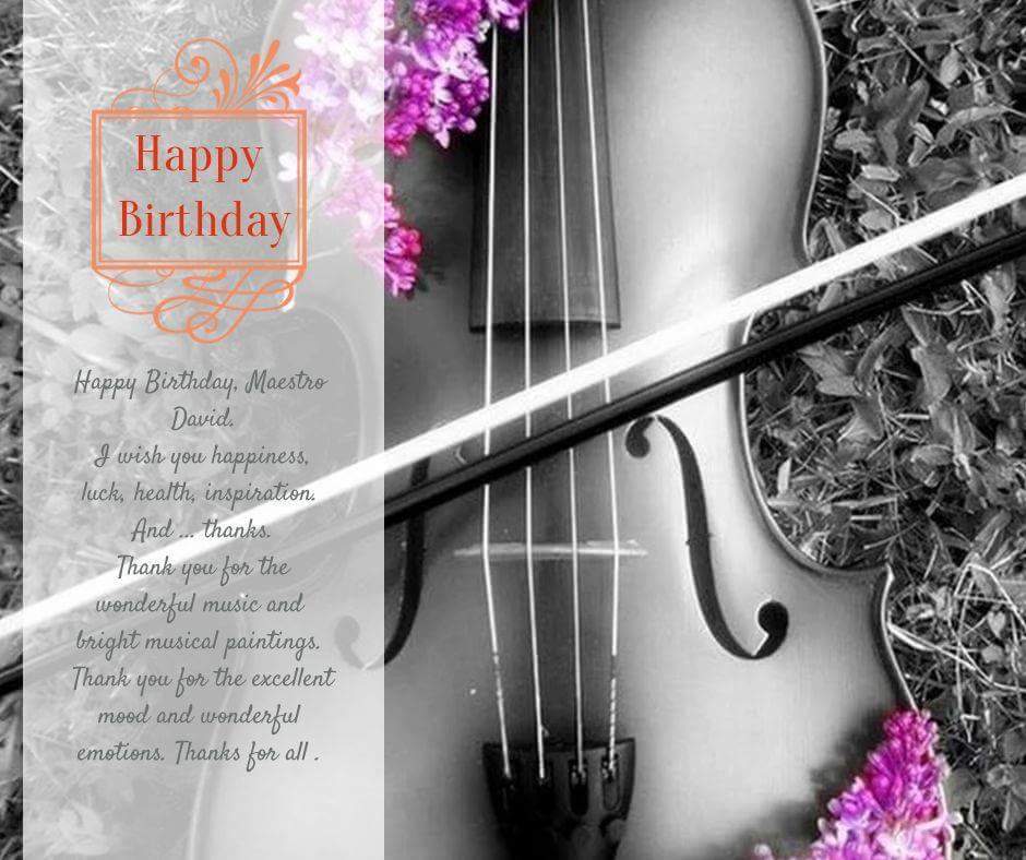 Happy Birthday, Maestro  