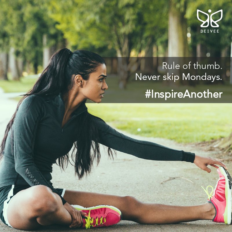 DeiveeOfficial's tweet photo. Rule of thumb is ‘Never Skip Mondays’. #InspireAnother #Fitlife #MondayMotivation #ActiveWear #DeiveeLifestyle https://t.co/jljWwIVGsC https://t.co/WZkx9mQ6FQ