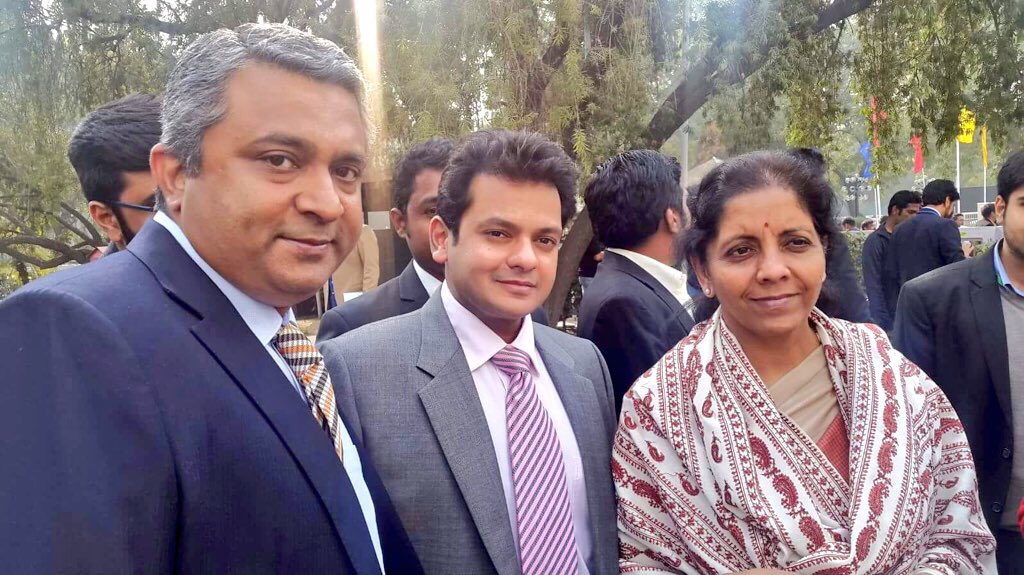Big Congratulations to Ms <a href="/NSitharaman/">Nirmala Sitharaman</a> on taking charge of India's defence forces! Two of #YoungIndians' former chairmen with her last year.