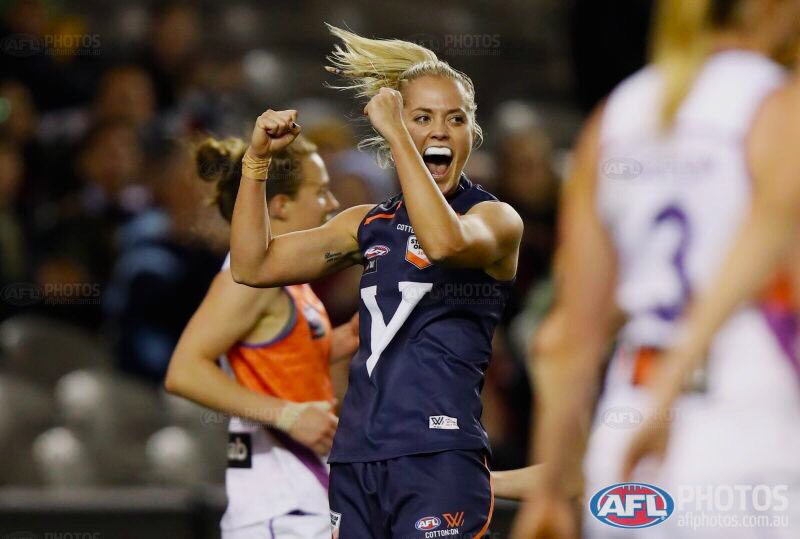 kaitashmore's tweet photo. What a night on Saturday night. How good is footy?! #AFLWOrigin https://t.co/41YbJFKl2m
