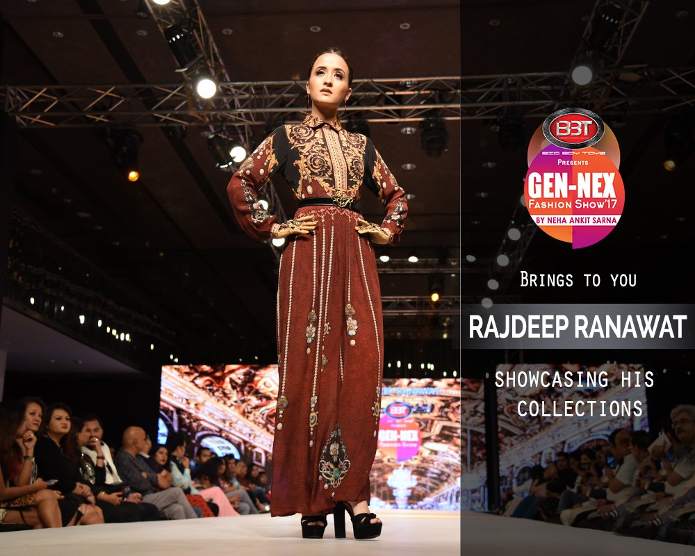 gennex2017's tweet photo. Gennex Fashion Show presents Rajdeep Ranawat presenting his splendid designs.
#gennex2017 #fashionshow #designer #rajdeepranawat https://t.co/xPbjIYgYr5