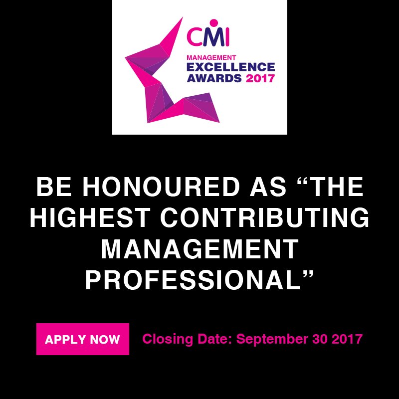 CMI_SL's tweet photo. #CMIMembers, Apply https://t.co/NDZfndqDy6 for the Highest contributing #CMIManagement professional Award now at #CMIMEA2017 @cmi_student https://t.co/wS0BdHht0t