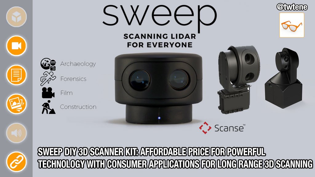 RafSchiavullo's tweet photo. SWEEP @scanse_ DIY #3D S#CANNER KIT: #affordable #price for #powerful #3D #scanning with #VRViewer #UNITY3D @unity3d https://t.co/3d7b7EmGJ6 https://t.co/G8PKTIYfOy