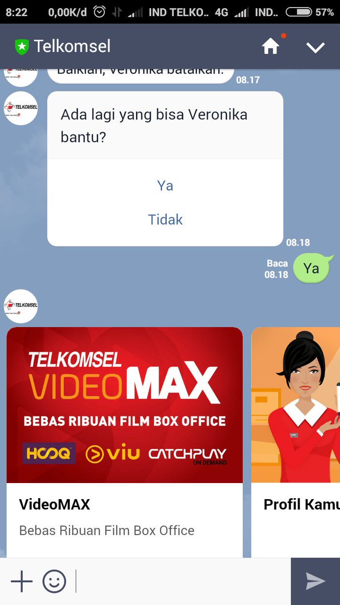 Hallo_sai's tweet photo. Selamat hari Pelanggan Nasional bersama @Telkomsel  #LewatChatBisa di semua sosial media loh seperti ini https://t.co/KX4cPQtrjt