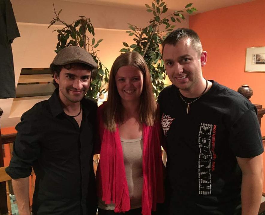 Met up with the new bass player of the <a href="/adamezra/">adam ezra group</a>  with my girlfriend @ohkatiee__ . Just completed his Master's Degree at Berkeley .