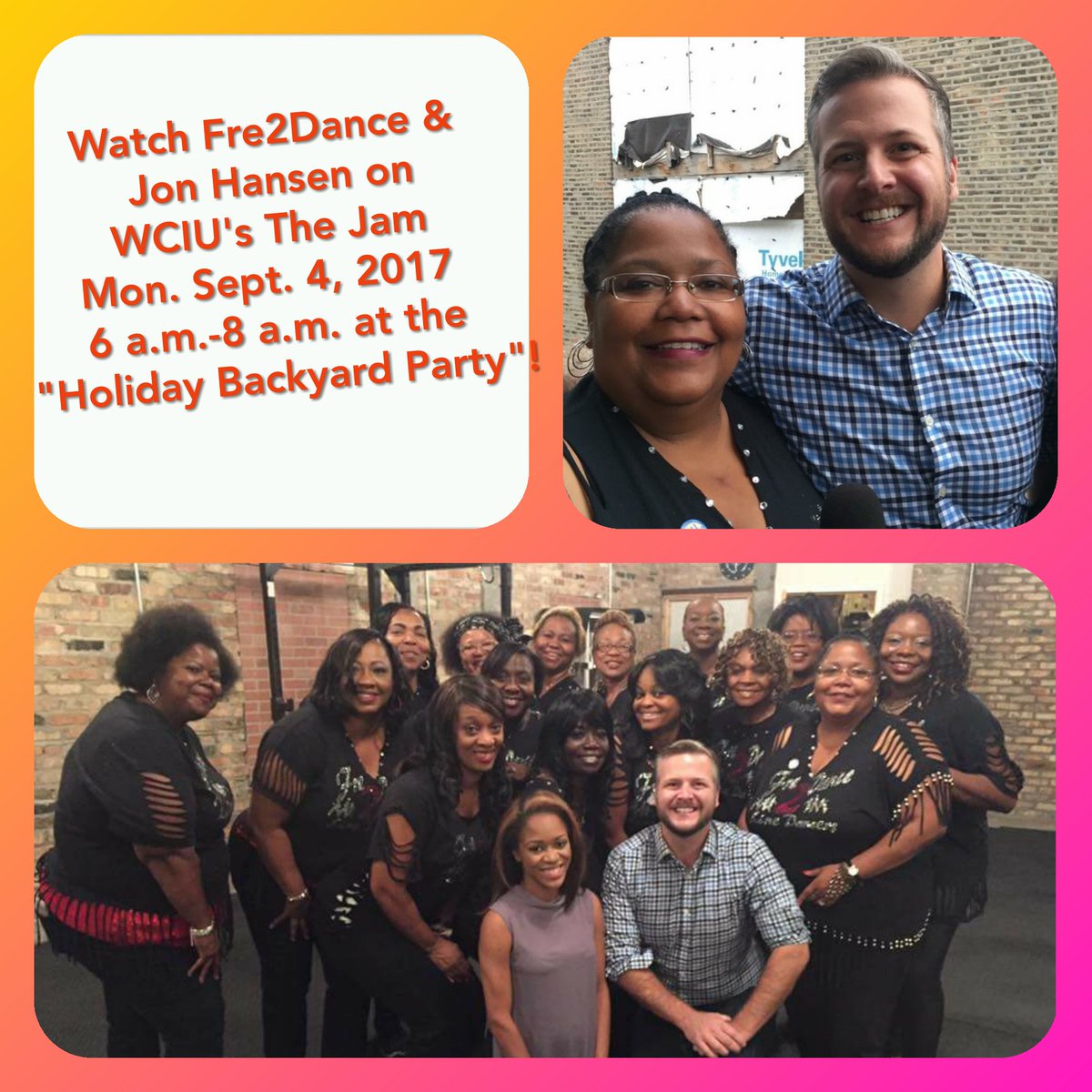 Fre2Dance's tweet photo. Set your DVR's &amp; watch Fre2Dance on WCIU tomorrow at 6am! https://t.co/aIC8gNwqAN