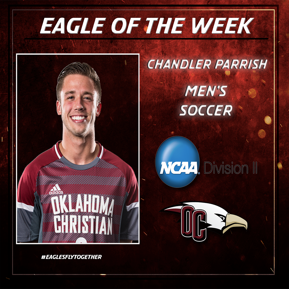 OCEagles's tweet photo. .@OCEagles_MSOC player @Parrish__13 is the first Eagle of the Week for the 2017-18 academic year #EaglesFlyTogether https://t.co/r9hldkq4zi