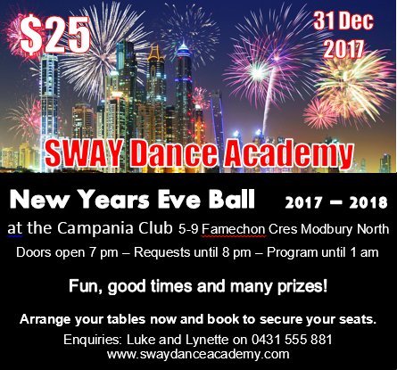 SWAYDanceAcad's tweet image. The SWAY New Years Eve Ball tickets are now on sale.
