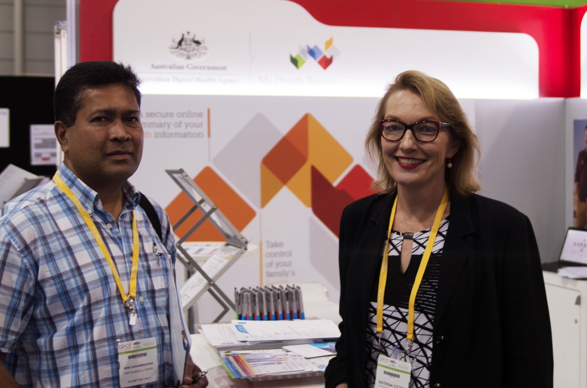 AuDigitalHealth's tweet photo. What an amazing turnout for #GPCE17 we had a great time listening to all your feedback & answering #DigitalHealth & #MyHealthRecord qns! https://t.co/EPh2PotdqB