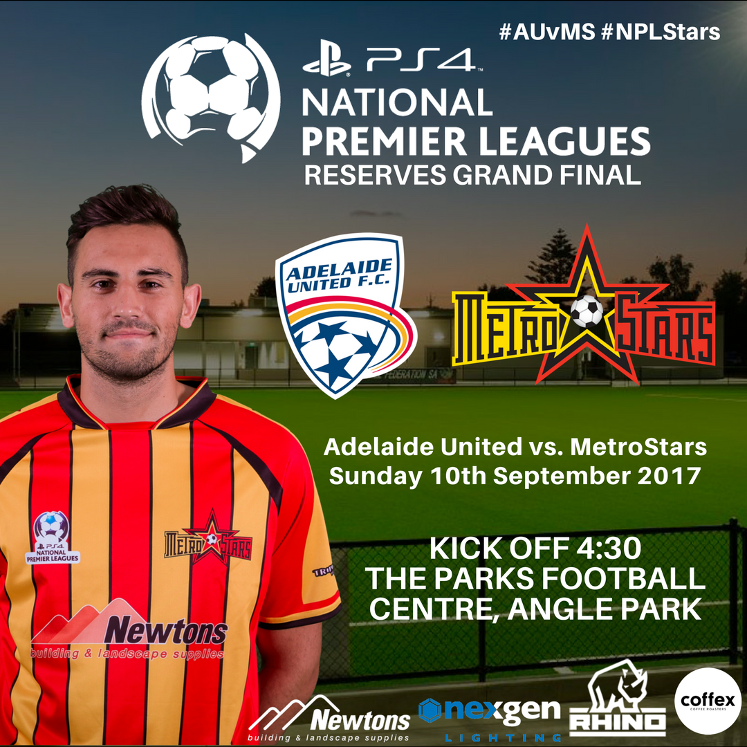 NE_MetroStars's tweet photo. #PS4NPL Reserves Grand Final
🆚 @aufc_YouthTeam  
⏰ 4:30pm
🏟 The Parks Football Centre
📱 #AUvMS #NPLSA #NPLStars https://t.co/3HbJibCkrT