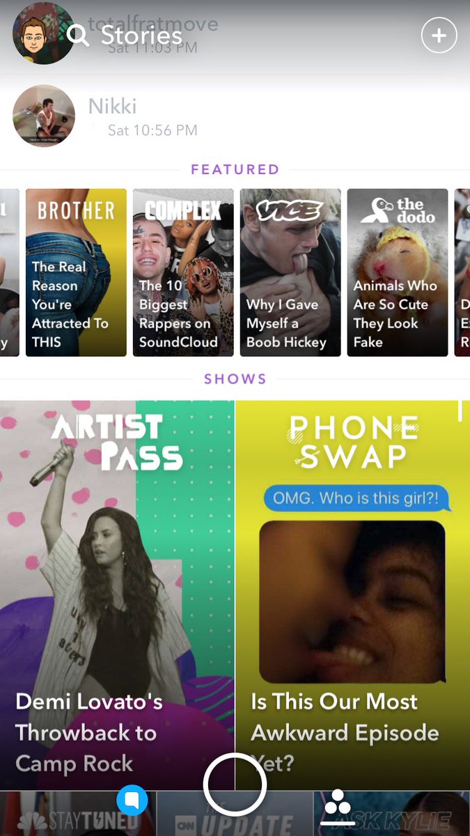 SongStax's tweet photo. Snapchat doesn't even try to hide it with these headlines they know society dumb af these days https://t.co/rGCb34z1nl