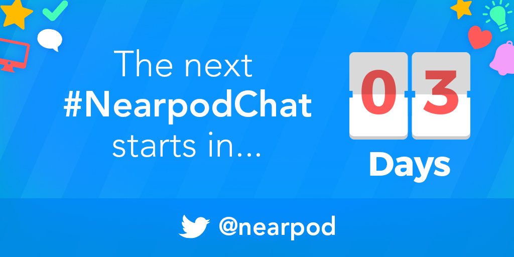 nearpod's tweet photo. Don't miss the opportunity to discuss #edtech in the classroom with other teachers! Join @brynhafemeister on Wednesday! #nearpod #edchat https://t.co/4rP0pOZuCh
