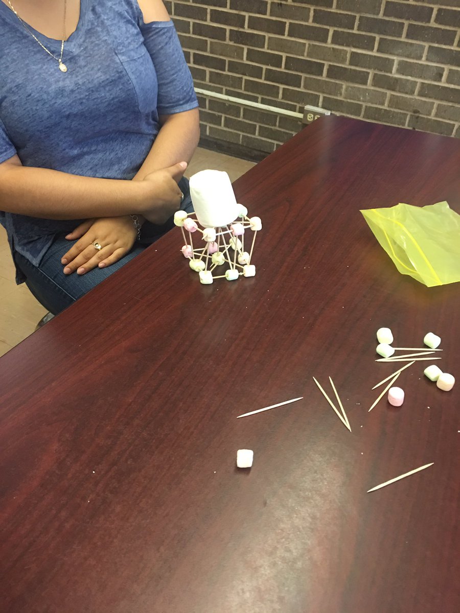 familyhefner's tweet photo. First day of PAP Geometry! Marshmallow and toothpick towers @echstylerisd #lovingtheteachinglife #echsrocks #ilovegeometry https://t.co/6Vt3ZHwrkv