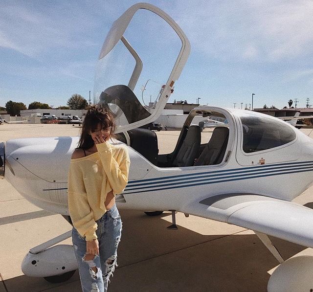 baby girl starting off slow, she thought the plane was cute, I thought she was cuter.