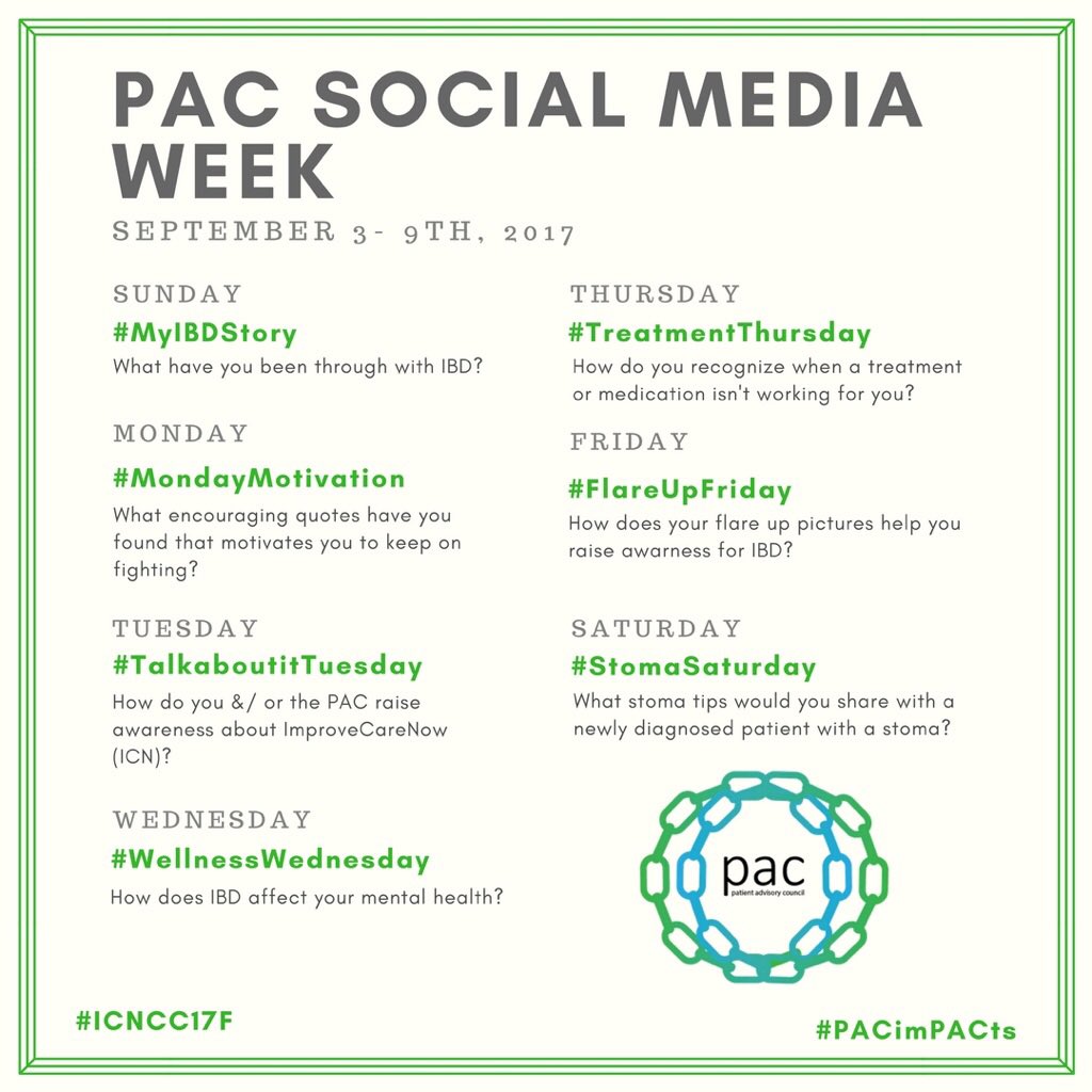 ICNPatients's tweet photo. Please join us for #PACsocialmediaweek !! We want to see your stories. #PACimPACts https://t.co/dUdDGxJbfy