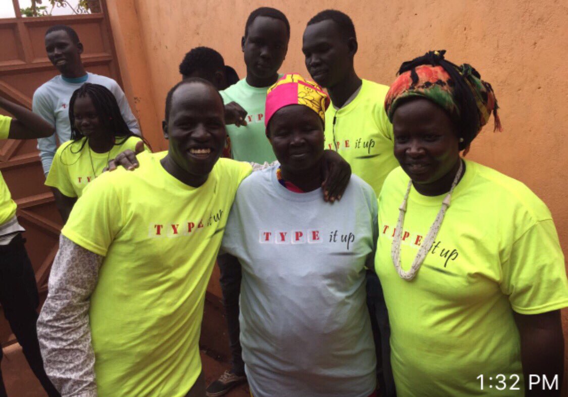 letustypeitup's tweet photo. Thank you Type It Up users and followers. With your help and support we were able to send t shirts to the South Sudan! https://t.co/AjmifeQPoF