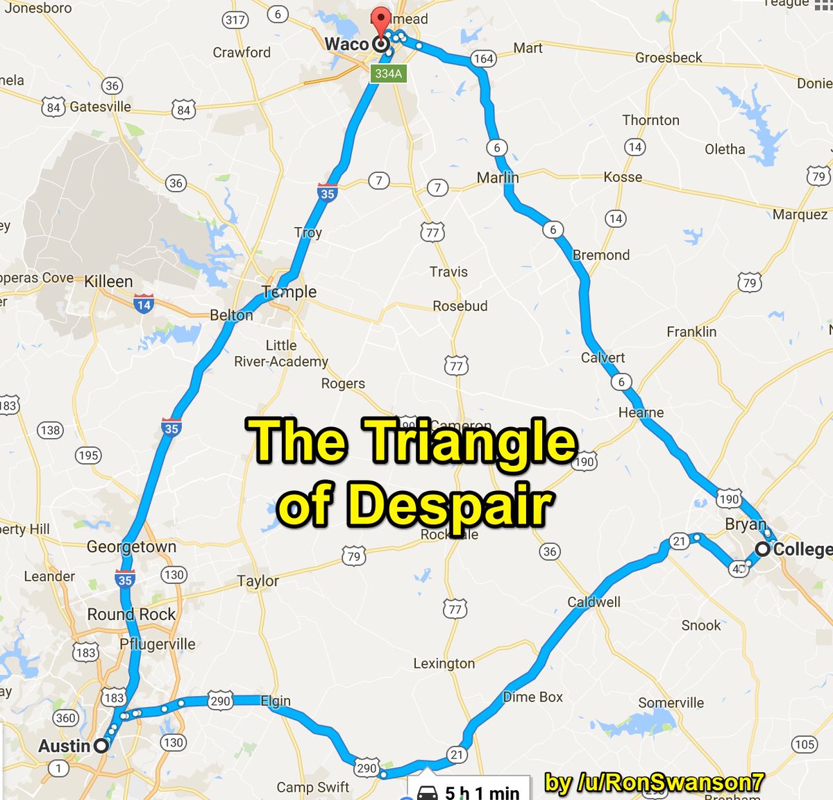 The Texas Triangle of Despair: