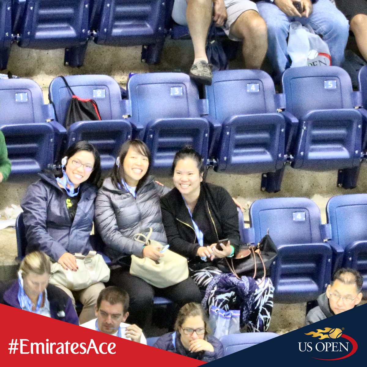 HY_Lai's tweet photo. Having an amazing time on the #USOpenFanCam! https://t.co/Z1QUp39Nz0