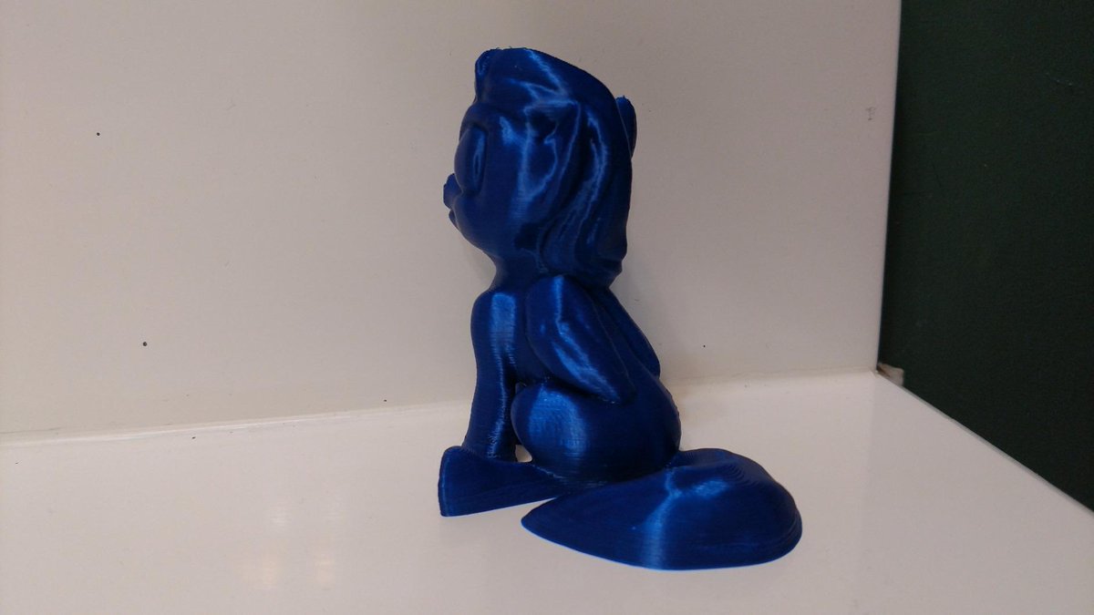 3DMarsFilament's tweet photo. I really like it !! 
🙋‍♀️Printing from Riskable with 3D Mars deep blue pla filament .
#Mars #printing #3dmars #3Dprint #DIY #3Dprinter https://t.co/j7JpzyRyOE