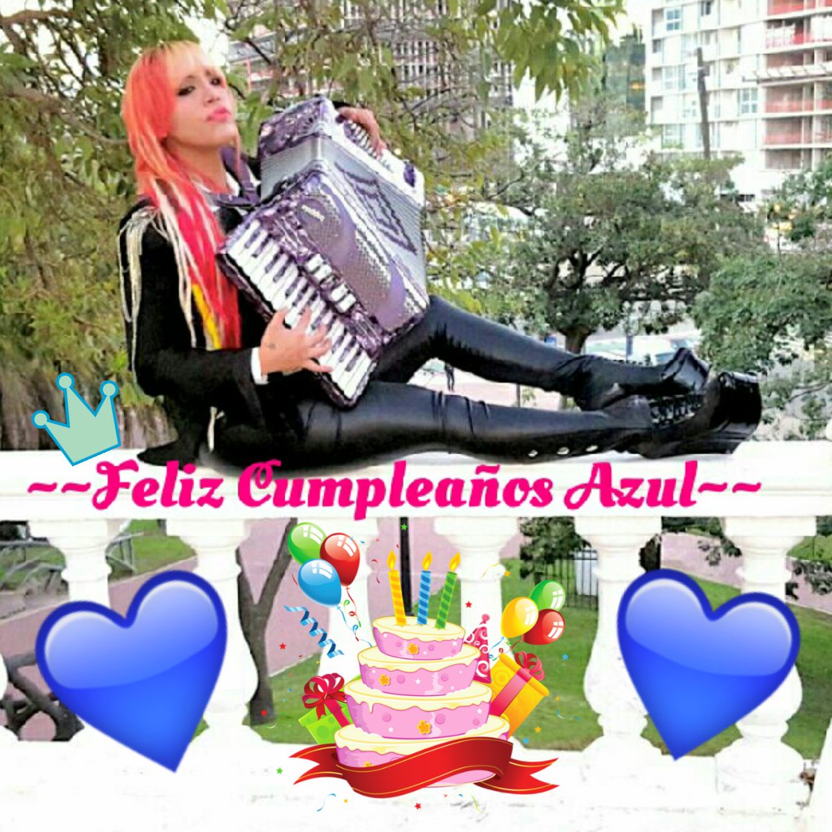 LasReynasdAzul's tweet photo. Muy Feliz Cumpleaños Idola @soyazulcarrizo  Pasala Muy Lindo Te Deseamos Lo Mejor Hoy y Siempre de Parte del F.c @LasReynasdAzul T Keremos 😘 https://t.co/7uXv32A4AN