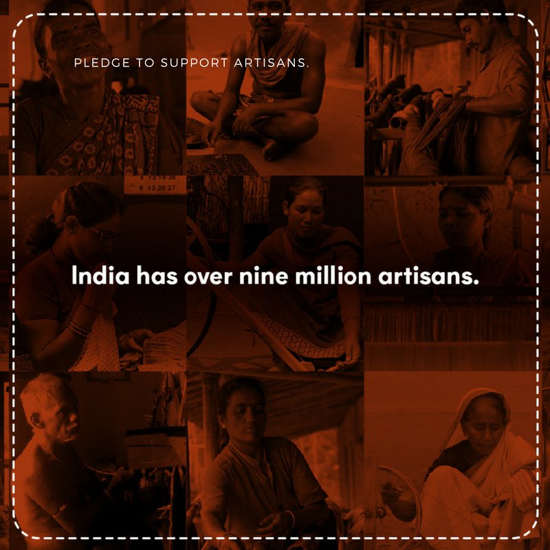 habbaorg's tweet photo. Are we doing enough to sustain India's arts and artisans?Take the #ArtisanFirst pledge:https://t.co/hPYmcsFDP2 #crafthour #handmade #artisan https://t.co/bE5rNs3hIB