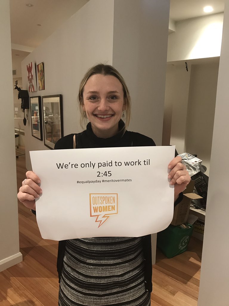 SariEllek's tweet photo. There's a shocking 23% gender pay gap in the media industry! Join us in supporting #EqualPayDay #meritovermates https://t.co/U8kSzzrakq
