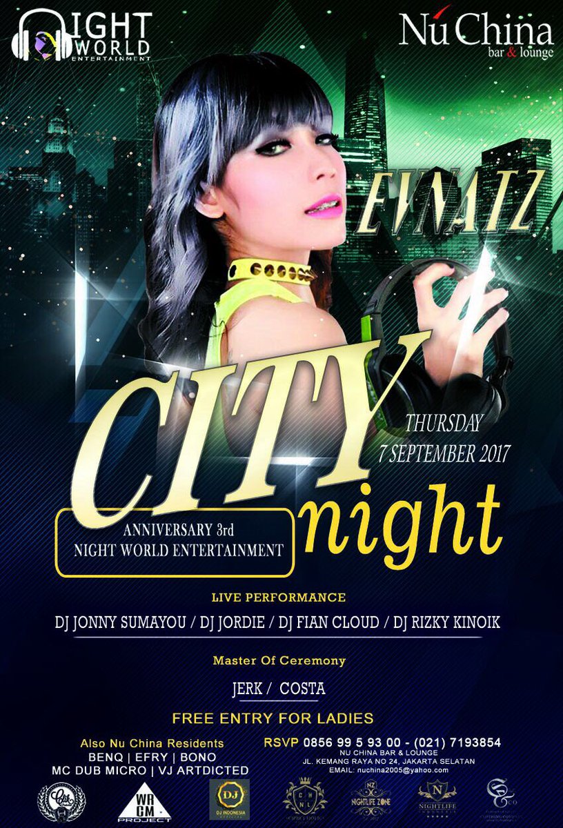 djevnatz's tweet photo. event thursday 6/9/17 @NuChina_Jakarta https://t.co/ITBWC9CGjh