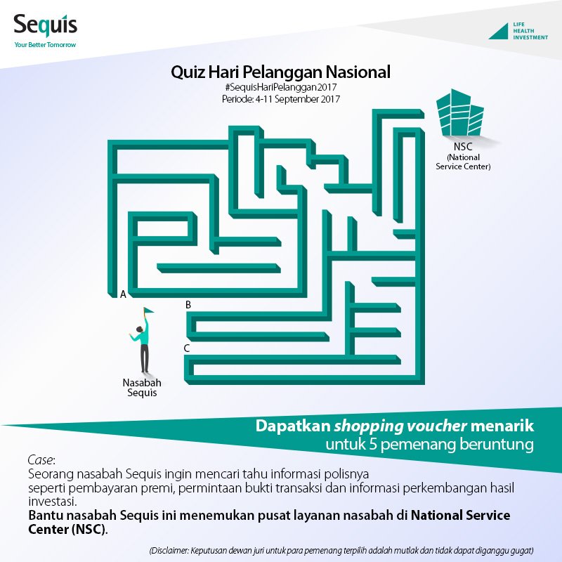 SequisOFFICIAL's tweet photo. Yuk ikutan Quiz Hari Pelanggan Nasional #SequisHariPelanggan2017. Caranya mudah! Cek di https://t.co/P3GshVWm0S https://t.co/j0quqi3kd0