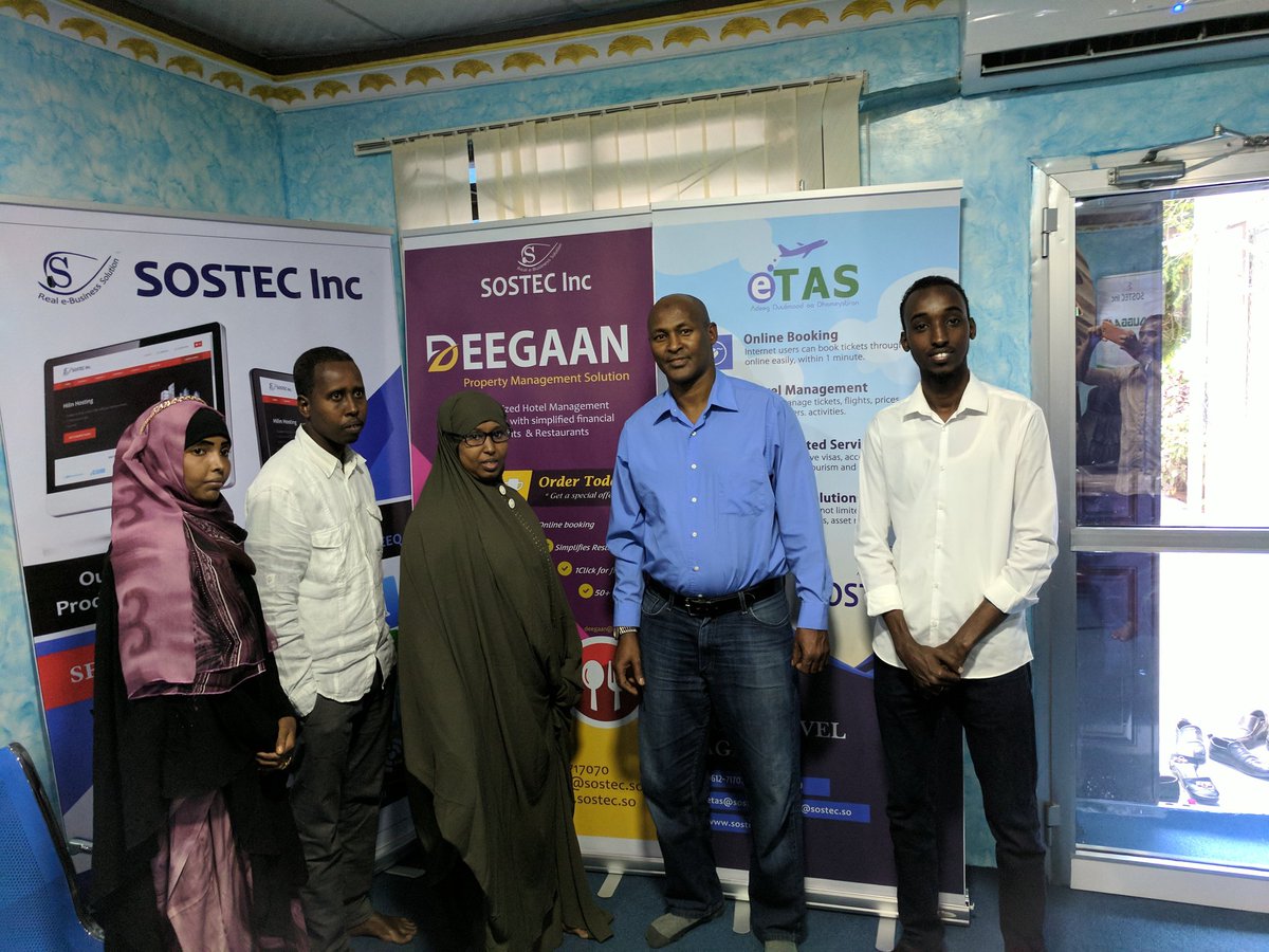 aasheikh's tweet photo. I  had the opportunity to visit @somalisoftware office   in Mogadishu. SOSTEC  is the largest technology solutions provider in Somali https://t.co/KSdJRryzjL