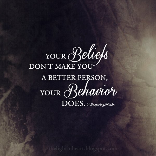 hamdanmedical's tweet photo. Your beliefs don't make you a better person, your behavior does. https://t.co/xPLvfItRrv
