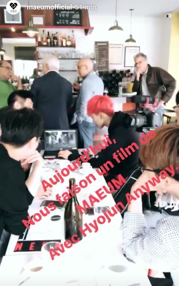 ANYWAY_source's tweet photo. instagram story update

Maeum feat HYOJUN🌷

"Today, we are making a MAEUM's movie with Hyojun ANYWAY" 

#ANYWAY #HYOJUN https://t.co/3OpKehmidQ