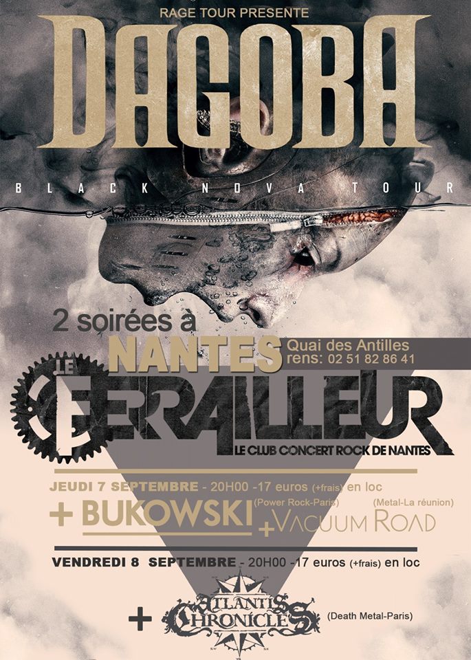 🔥 Cette semaine <a href="/DAGOBA1/">DAGOBA OFFICIAL</a> pour 2 dates avec et <a href="/Atlantismetal/">ATLANTIS CHRONICLES</a>, #Bukowski !

Jeu ➡ bit.ly/DagobaSoir1
Ven ➡ bit.ly/DagobaSoir2
