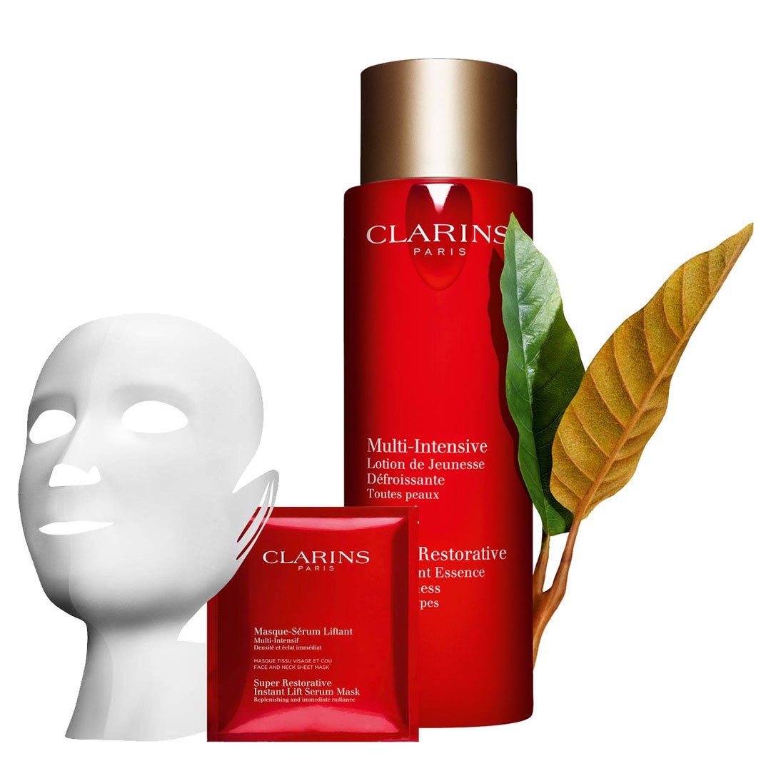 beautyalmanac's tweet photo. New from #Clarins: #SuperRestorative Treatment Essence and #InstantLift Serum-Mask 💞💞💞 https://t.co/jt4x1U6hwH https://t.co/Jy6RSlI5ej