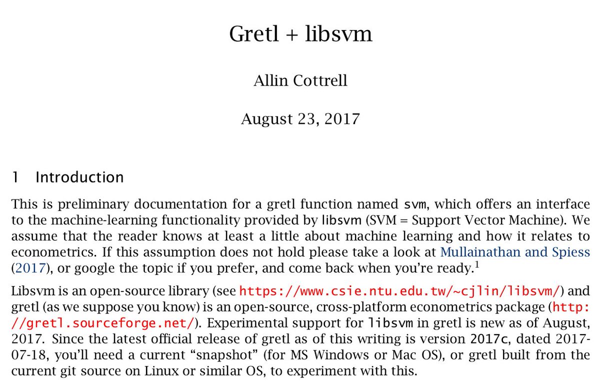 gretl_stats's tweet photo. #Gretl is heading for #MachineLearning. Call the popular #libsvm library via Gretl + run #SVM #econometrics URL: https://t.co/ljTHTMIvKm https://t.co/6XD0C57oBX
