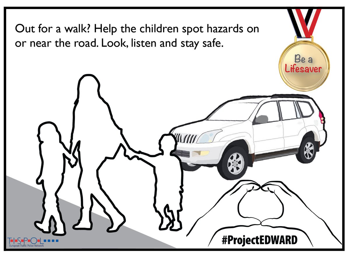 Especially with this week being back to school, watch out for pedestrians
#ProjectEDWARD 21 Sept projectedward.eu
<a href="/TISPOLorg/">@TISPOLorg</a> <a href="/ETSC_EU/">European Transport Safety Council</a>