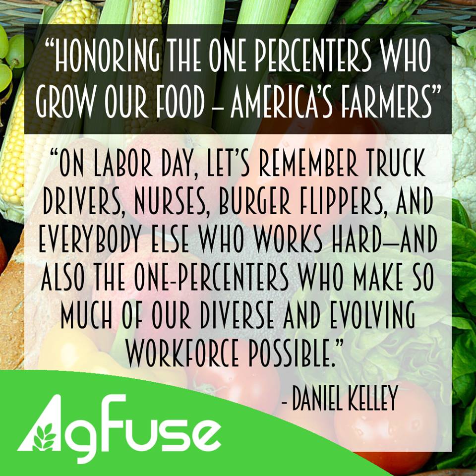 AgFuseNetwork's tweet photo. #HappyLaborDay to all and a special thanks to those who are working through this holiday! #NoFarmsNoFood #Farm365 #ThankAFarmer https://t.co/JnVoZjNAoU